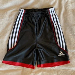 24 Mo- Black and red adidas athletic shorts